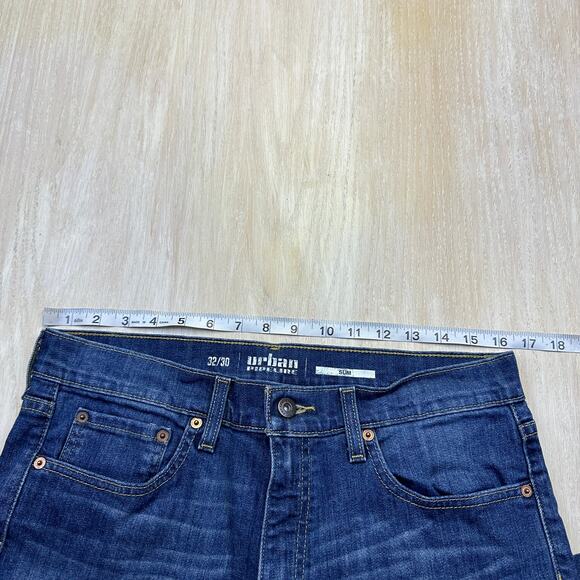 Urban Pipeline Blue Dark Wash Cotton Blend Casual Slim Denim Jeans Men's 32/30 - Picture 5 of 14